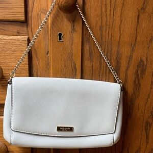 kate spade mint blue shoulder bag with Gold Chain Strap